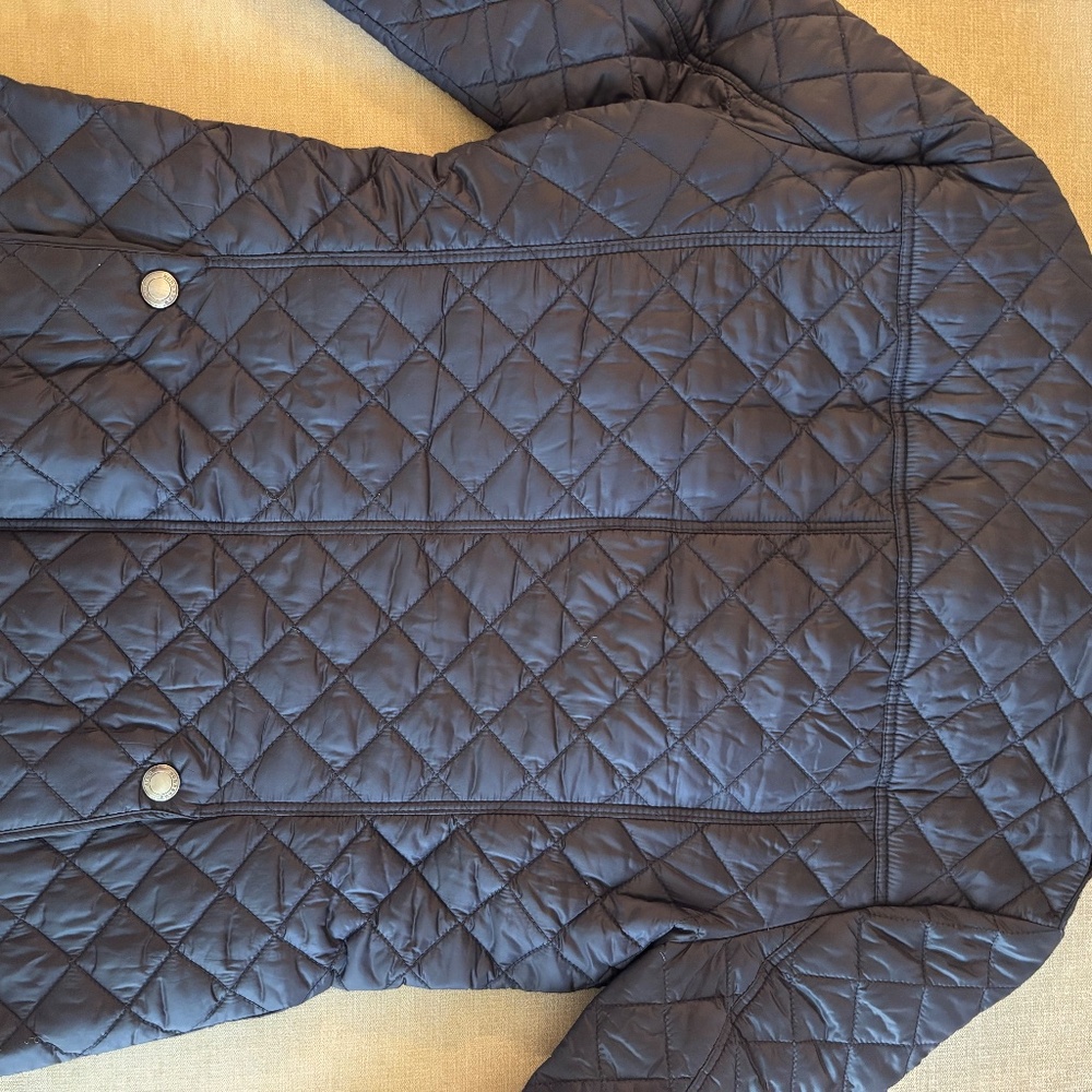Burberry Brit Navy Quilted Jacket Small - Picture 6 of 11